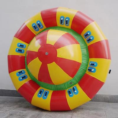 China Sea 0.9 Mm PVC Tarpaulin Inflatable Disco Boat Towable In Water Play Equipment Inflatables for sale