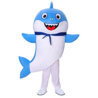 China Blue Yellow Dolphin Doll Mascot Costume Cocomelon Mascot Costume For Party S for sale