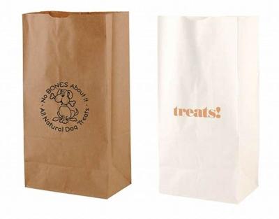 China Custom Recyclable Recycle Kraft Paper Packaging Food Delivery Bag for sale