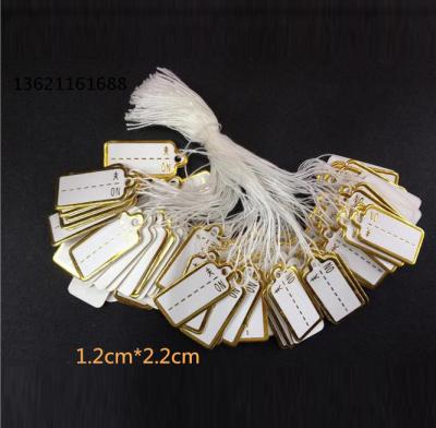 China Recycled Materials Jewelry Label Accessories Jewelery Necklace Clothing Card Trader Tag With Elastic Rope for sale