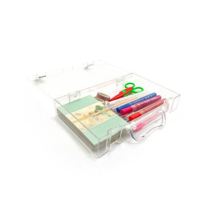 China CLASSIC Plastic Storage Toolbox Craft Documents Storage Box With Lid for sale