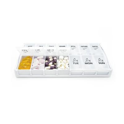 China Guaranteed Moisture-proof And Durable Large Service Quality Pill Organizer 2 Times A Day Quick-Sufficiency Pill Box for sale