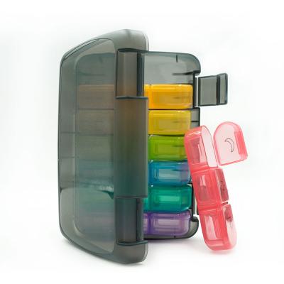 China High Quality Plastic Chinese PP Travel Pill Organizer Pill Container For Purse for sale