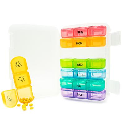 China Special hot sale pp week pill box organizer medicine plastic organizer for sale