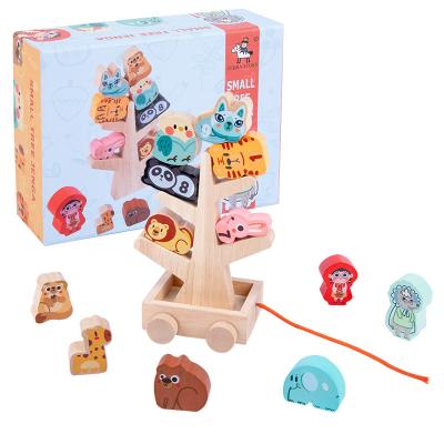 China High Quality Wooden Animal Blocks Educational Preschool Balance Early Childhood Preschool Children Education Toys for sale