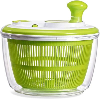 China Sustainable Multifunctional Vegetables Dryer Quick Drain Filter Salad Spinner With Slicer Stainless Steel for sale