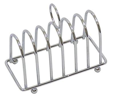 China Viable Wholesale Cheap Toast Bread Rack Grill Slice Hole Stainless Steel Shelf for sale