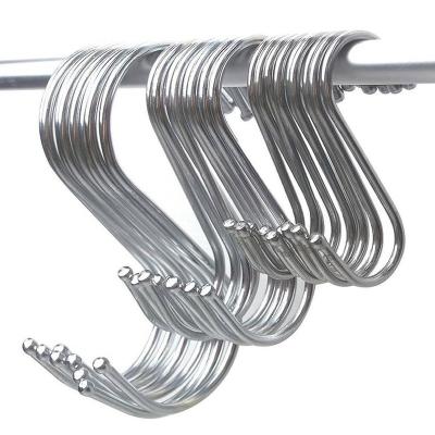 China Hot Selling Cheap Stainless Steel Metal Ware Viable Hooks S Shape Bathroom Hook for sale