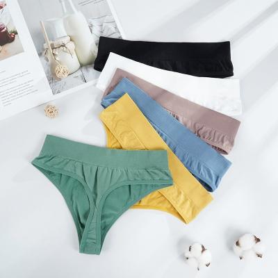 China Breathable Female Seamless Comfortable Intimate Underwear Female G-String Women SexyPanties High Rise Thongs Thong Underwear Briefs for sale