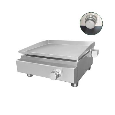 China Adjustable Height Wholesale Stainless Steel Teppanyaki Griddle BBQ Gas Grill Griddle Non Stick Food Griddle for sale