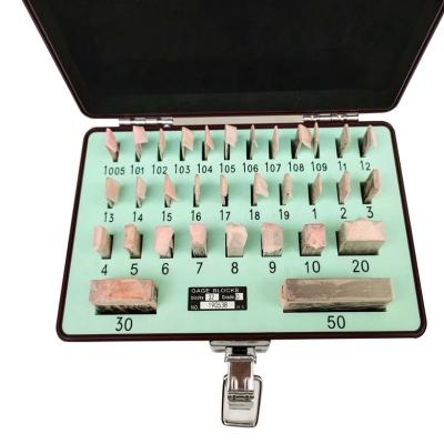 China High Precision Steel HSS Block Gauge 0 Level Gauge Blocks Set 83 Piece Metric Block Gauge for sale