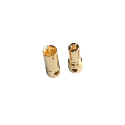 China Exclusive Gold Plated Motor Power ESC Prevent Throwing Connector Plug RC Hobby Car 4.8mm Banana for sale