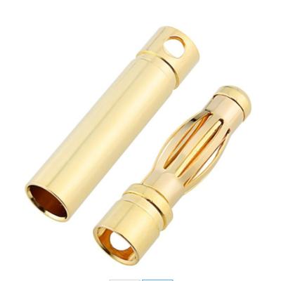 China Power RC Car Connector Motor Battery Male Female ESC 10A 3.5MM 4.0mm Gold Plated Banana Plug for sale