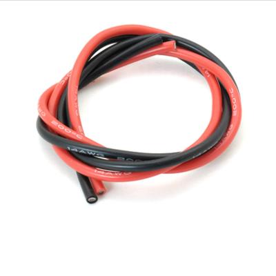 China 200 Degree High Temperature Resistant Silicone Heating Cable ESC Charger 14 A.W.G. flexible car battery meter for RC for sale