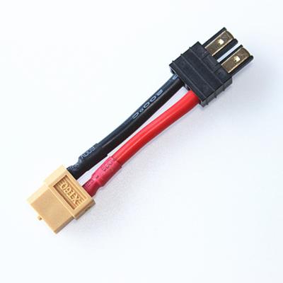 China Best Price Durable High Quality Red Black TRX EC3 Tamiya XT60 Silicone Battery Connector Cable Wire Harness Assembled for sale