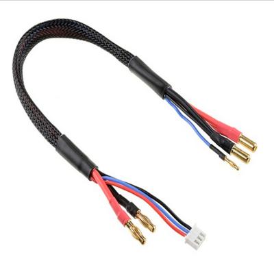 China RC Battery Charger 10 12 Silicone Cable Connector Voltmeter Li Battery Charger Wire 2S XT60 Male 4.0MM Banana Plug 14AWG for sale