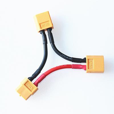 China XT60 Battery Connectors Adapter Cable Extension Splitter 14AWG 60mm Silicone Wire Battery Parallel Series Connection For RC for sale