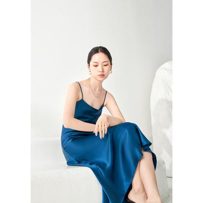 China Lady sexy Elegant Summer Slip Maxi Dress With Breathable High Quality Women Party Straps for sale