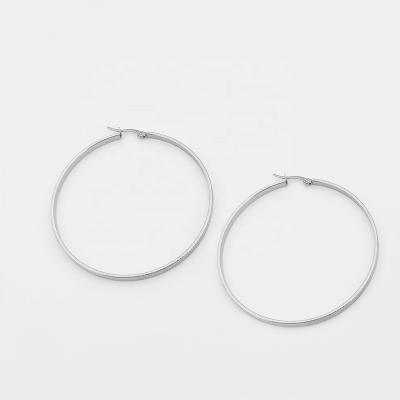 China FASHIONABLE acero stainless steel large gold circle earrings Joyas jewelry aretes joyeria stainless large metal rings earrings for sale