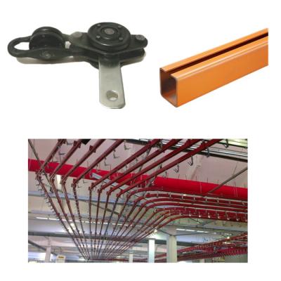 China Drive Chain Conveyor Heat Resistant Industrial Overhead Spray Paint System UH 5075 for sale