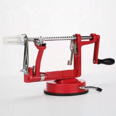 China Viable Apple Peeler, Hollow Apple Peeler Slicer Puncher With Suction 3 -1 Low Multifunction Apple Peeler for sale