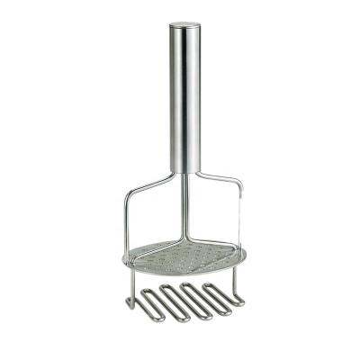 China Viable Double-press Design Stainless Steel Potato Crusher Hand Potato Masher For Kitchen Tool for sale