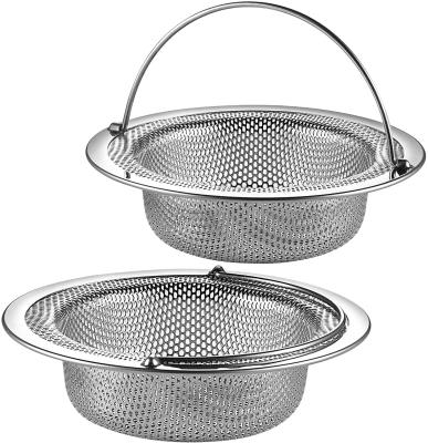 China Top Quality Sustainable Silver Food Catcher Kitchen Stainless Steel Sink Strainer for sale