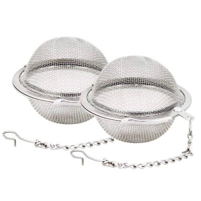 China Stainless Steel 5cm 0.2kg Mesh Tea Infuser Ball Custom Viable Low Price for sale