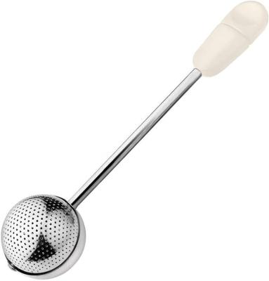 China Sustainable Modern Economic Design Rotatable Long Handle Twisting Tea Ball for sale