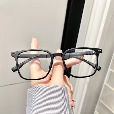 China Men's and women's square frame unisex flat light style mirroranti-blue light mirror glasses for sale