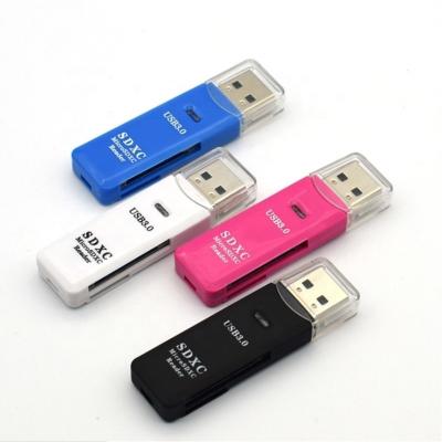 China Computer Xput 2 in 1 Micro Card Reader USB 3.0 SD TF Card Memory Reader for sale