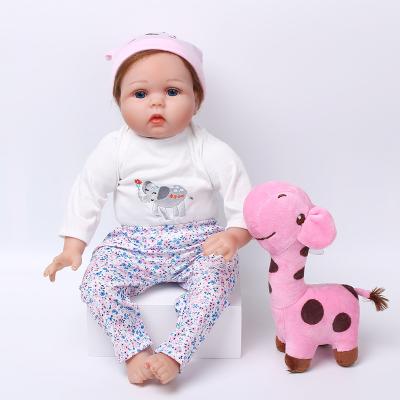 China Realistic Silicone Vinyl Cartoon Toy 22inch Handmade For Kids Mini Dolls Realistic Reborn Doll for sale