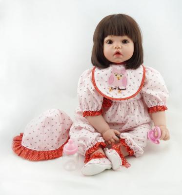 China Cheap Toy Doll New China Silicone Baby Girl's Fashion Soft Wig Rigged OEM Headdress Weight Cloth Material Net for sale