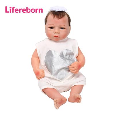 China Cartoon Toy Lifereborn 18inch vinyl news reborn doll full silicone bonecas hot dolls for child gift for sale