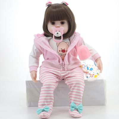 China Cartoon toy 19 inch 48 cm bebe doll lifelike baby dolls wholesale newborn lifelike cloth reborn baby dolls for kids play dolls for sale