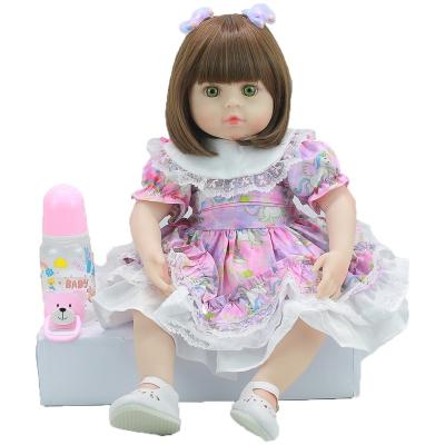 China Cartoon toy reborn girl silicone body 18 inch baby loli dolls 47 cm loli beau best toys girl doll baby boneca gifts for sale