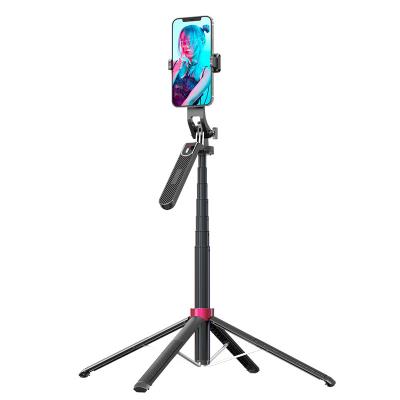 China Foldable New 1.8m Wireless 3 In 1 Selfie Stick Flexible Floor Stand With Wireless Remote Control Camera Bracket For Gopro for sale