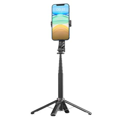 China Foldable New Portable Aluminum Alloy Wireless Selfie Stick Tripod Smart Phones Holder for sale