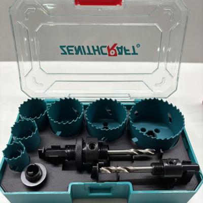 Китай 9PC Bi Metal Hole Saw Set Hss Hole Saw Set Variable Pitch Teeth (Двухкомпонентная металлическая стеллажная пила) продается