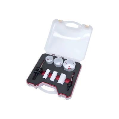 China M42 HSS 8PC Bi Metal Hole Saw Set Variable Pitch Teeth for sale