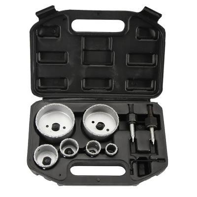 China 9PC Set de serra de furos de carburo de tungstênio 19mm-83mm Kit de serra de furos de metal à venda