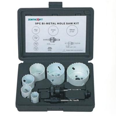 Китай 9 PC Bi Metal Hole Saw для нержавеющей стали 38 мм / 44 мм / 47 мм продается