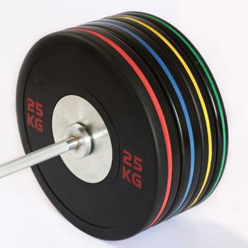 China Durable Custom Logo Color Color Rubber Band Weight Bumper Plate for sale