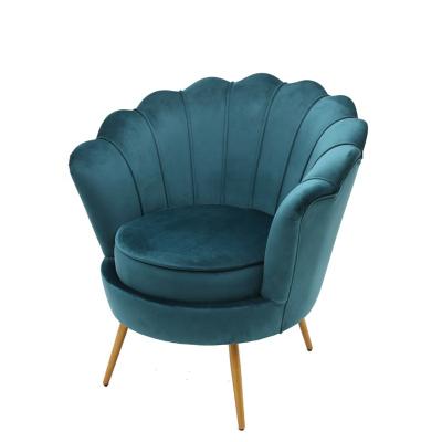 China Lucxury Modern Modern Velvet Upholstered Armchair Dining Armchair Accent Chair For Living Room Upholstered Ornate Armchair for sale