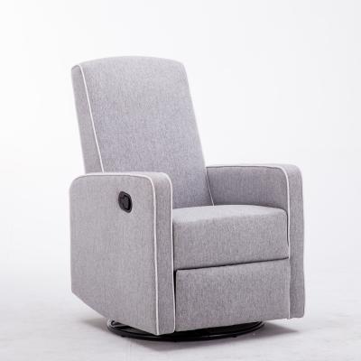 China KD Living Room Adjustable Modern Single Sofa Leisure Chair Manual Fabric Swivel (Other) Glider Recliner for sale