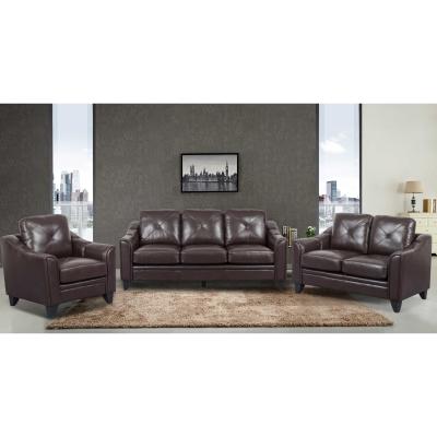 China Modular Modern Living Room Sofa Set Leather Stationary Sofa Set for sale