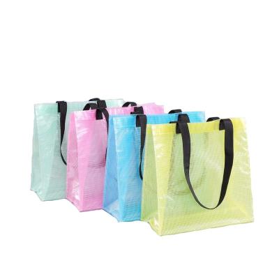 China Customized Eco-friendly Recycle Eco Translucent Plain Color Plastic PVC Eva Shopping Handle Packing Gifts Bags For Kids for sale