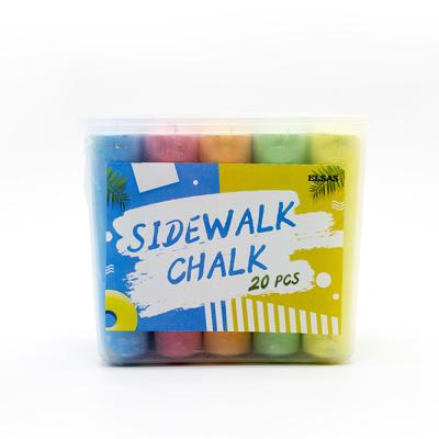 China Environmental Friendly Non-Toxic Dustless Colorful Sidewalk Chalk For School for sale