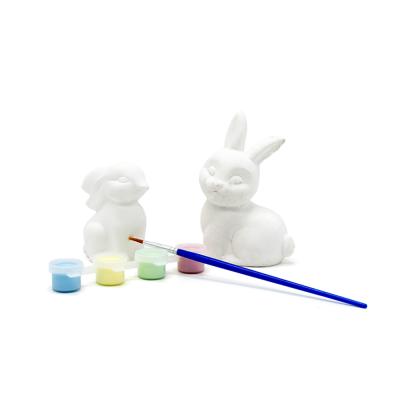 China Environmental Friendly Happy Easter Bunny DIY Coloring Painting Set for sale