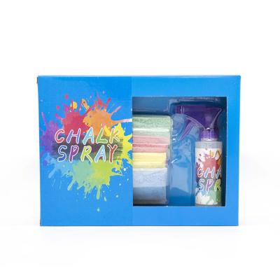 China Environmental Friendly Non Toxic Eco-friendly Four Colors Chalk Powder Spray Set for sale